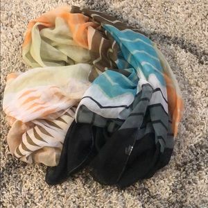 Patterned infinity scarf